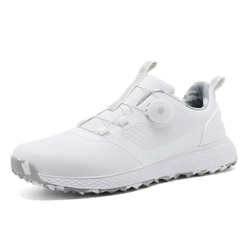 Men's Waterproof Golf Sneakers – Quick-Lacing Professional Golf Shoes