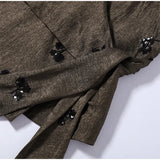 Sequins Women's Pant Sets Sexy Halter Neck Wrap Top Wide Leg Pants Two Piece Set Female 2026 Summer Woman New Vacation Outfit