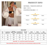 Clacive Casual Loose White 2 Piece Sets Women Outfit 2025 Elegant Long Sleeve Robes With Mid Waist Shorts Set Female Clothing