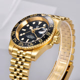 PAGANI DESIGN PD-1662 Luxury GMT Men Mechanical Wristwatch Sapphire Glass Stainless Steel 100M Waterproof Automatic Watches
