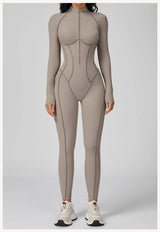 Long-Sleeved Performance Yoga Bodysuit