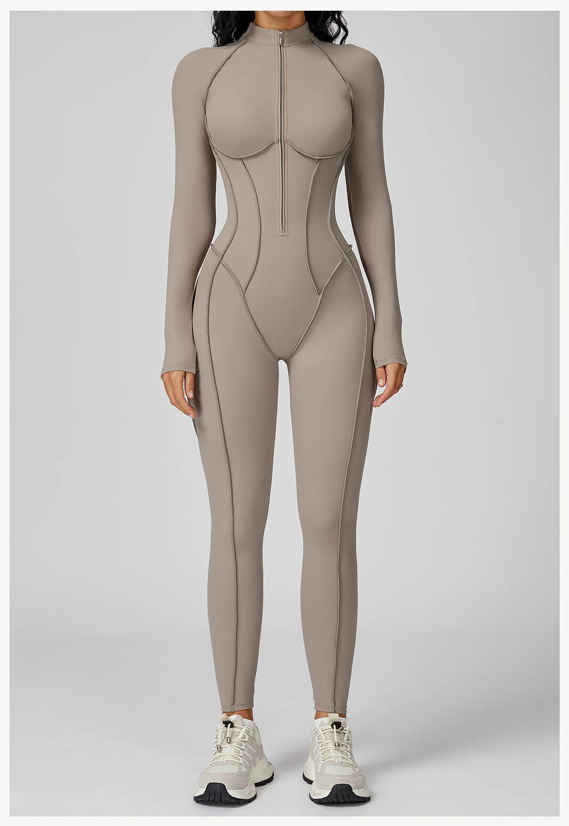 Long-Sleeved Performance Yoga Bodysuit