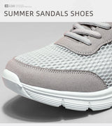 PUAMSS Men's Lightweight Mesh Running Sneakers — Breathable, Lace-Up, Stability