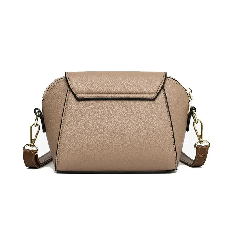 Women Solid Color PU Flap Crossbody Shoulder Bag Casual Daily Wear Versatile Fashion Handbag For Outdoor
