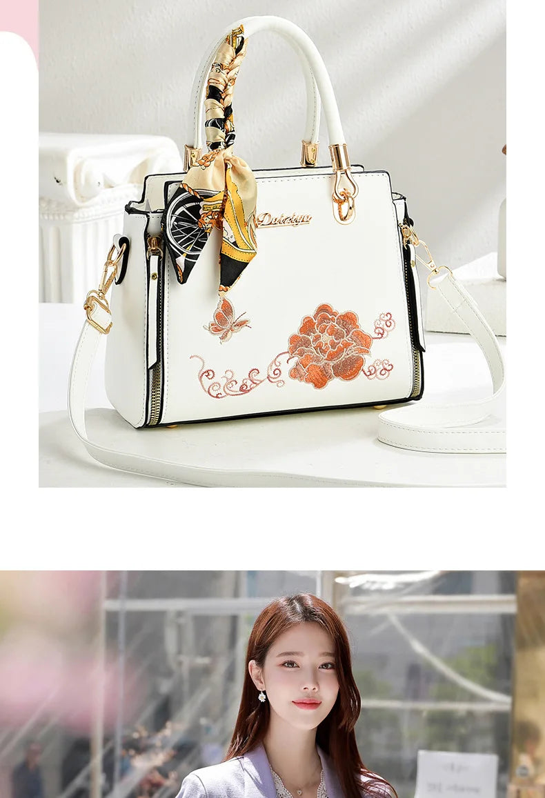 Women's Patchwork Shoulder & Crossbody Bag