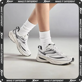 Xtep Little Basque 2 Casual Shoes for Men 2025 Summer Vintage Breathable Comfortable Non-Slip Durability Sneakers 875219320017