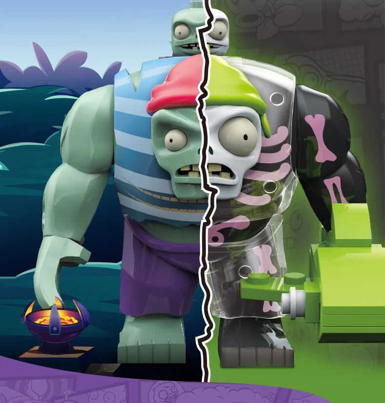 Plants vs. Zombies Gargantuar Building Block Figure