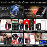 2026 New Accurate ECG Smart Watch Heart Health Analysis Blood analysis Blood Lipid Blood Pressure BT call Smart Watches For Men