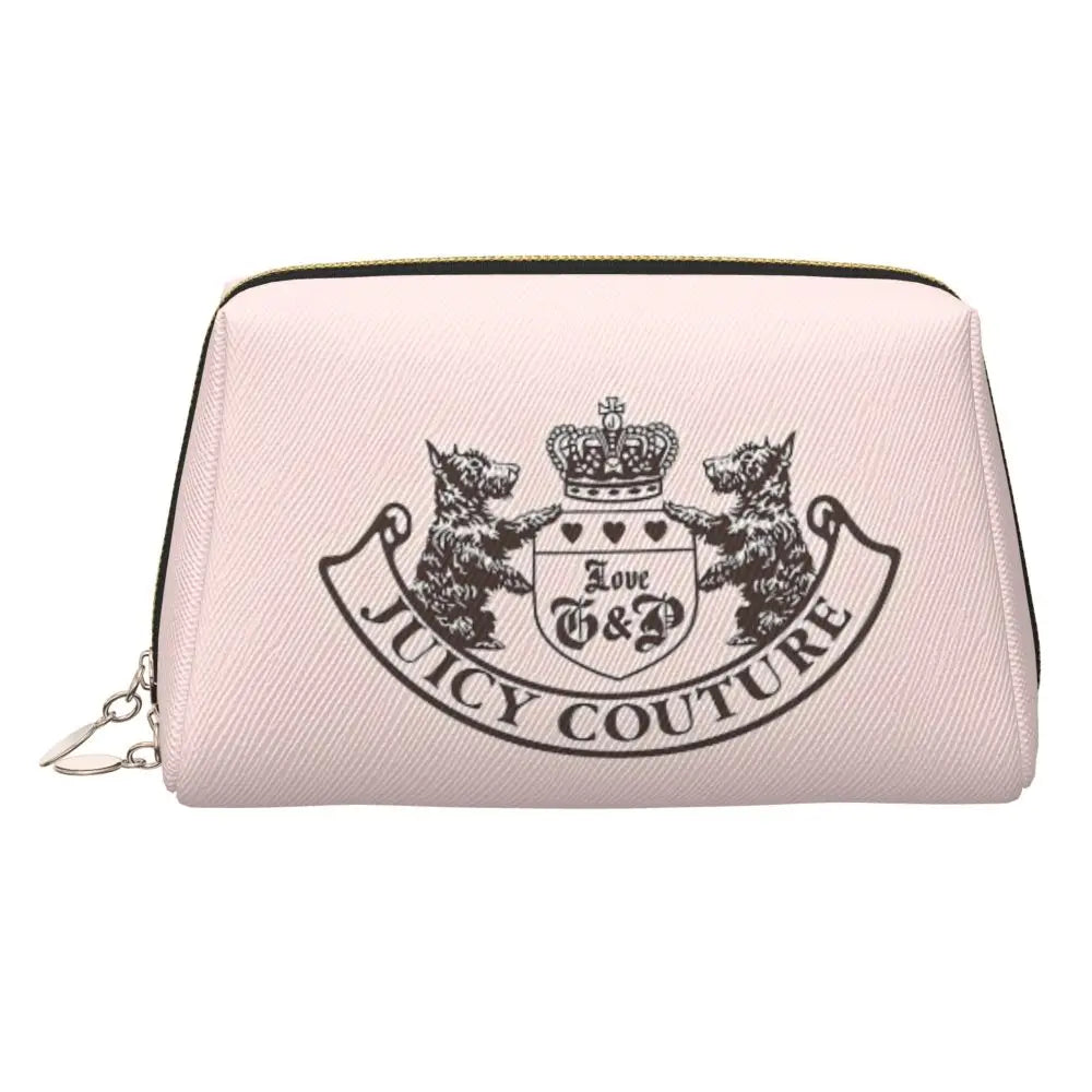 J-Juicy-C-Couture Makeup Bag Zipper Pouch Travel Cosmetic Bags Large Leather Portable Cosmetic Bag for Women