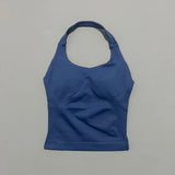 Impact Seamless Halter Longline Gym Top with Built-in Bra