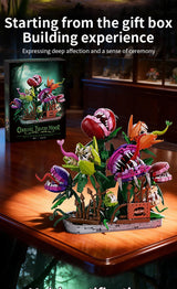 Creative 1266Pcs Carnivorous Plant Manor Building Blocks MOC Man-eating Flower Garden Bricks Home Decoration Toys Children Gift