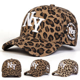 Leopard Print New York Baseball Cap | Adjustable Unisex