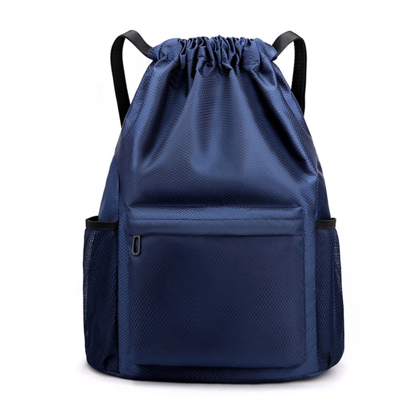 Sports Drawstring Backpack String Bag Sackpack With Large Capacity Gym Swim Beach For Women And Men To Hold Daily