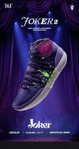 361 Degrees Joker 2 Men Basketball Shoes High-top New Jokic Shock-Absorbing Anti-slip Actual Support Male Sneakers 672611104