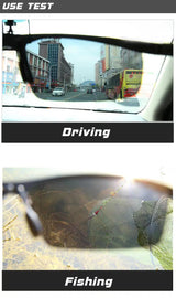 SZTZX Aluminium Rimless Outdoor Sport Photochromic Sunglasses Men Polarized  Anti-UV Driving Fishing Glasses Cycling Goggle