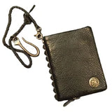 Handmade Vintage Crazy horse Genuine Leather Wallet men Leather long wallet clutch bag male purse money clips money bag