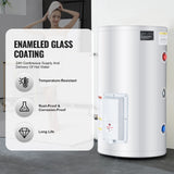 SucceBuy Electric Water Heater 40/70L Tank Instant Hot Water Heater 1.6Kw Tankless Water Heater w/ LED Display Knob Control IPX4
