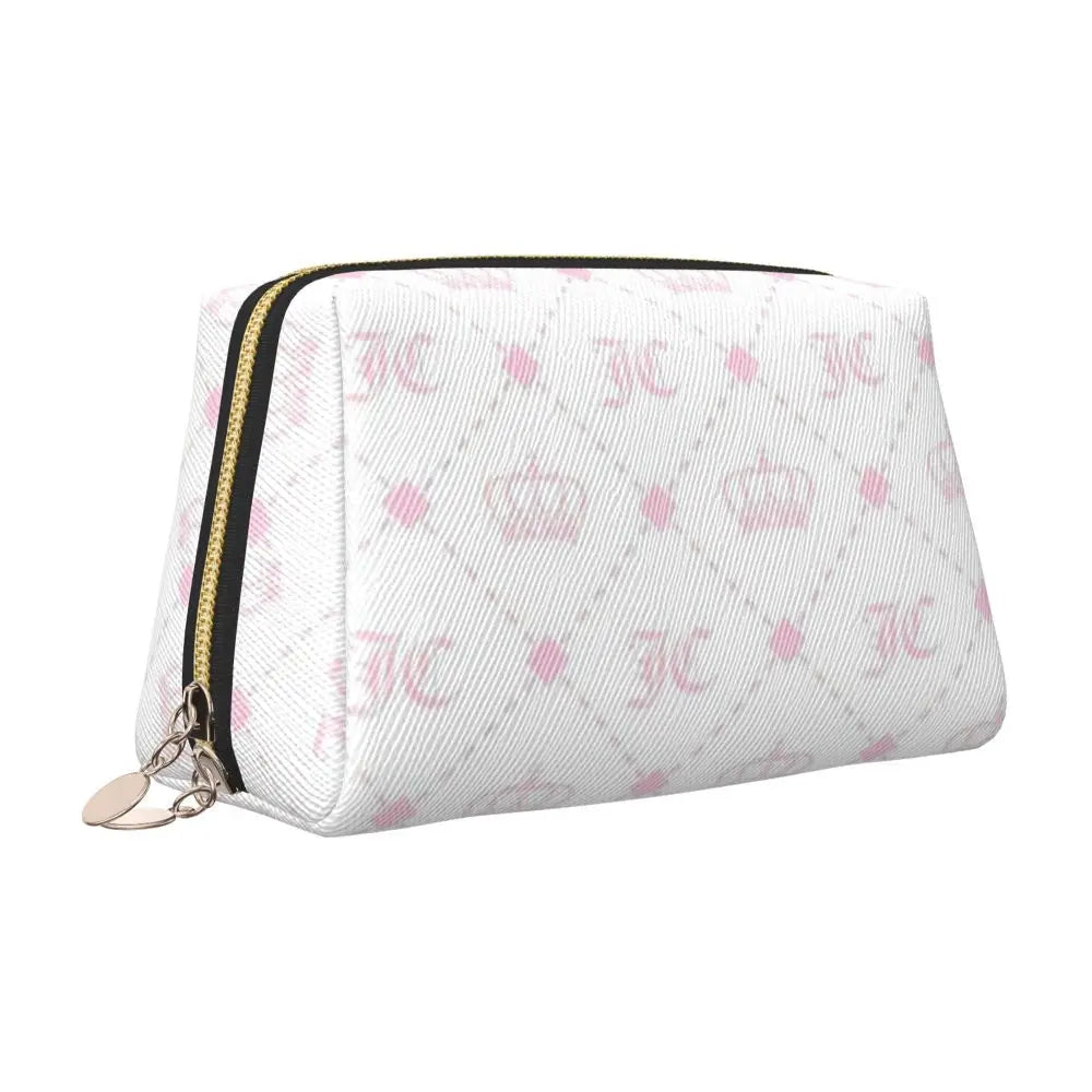 J-Juicy-C-Couture Makeup Bag Zipper Pouch Travel Cosmetic Bags Large Leather Portable Cosmetic Bag for Women