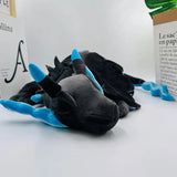 New Large 48cm Blue Sleeping Charizard Plush Doll Toys Super Soft Pokemon Stuffed Animal, Anime Plush Pillow Floor/Sofa Cushion
