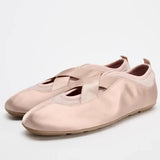BUVAZIK Women's Satin Ballet Flats – Elegant Round Toe Slip-On
