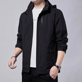 Men's Waterproof Hooded Windbreaker Jacket