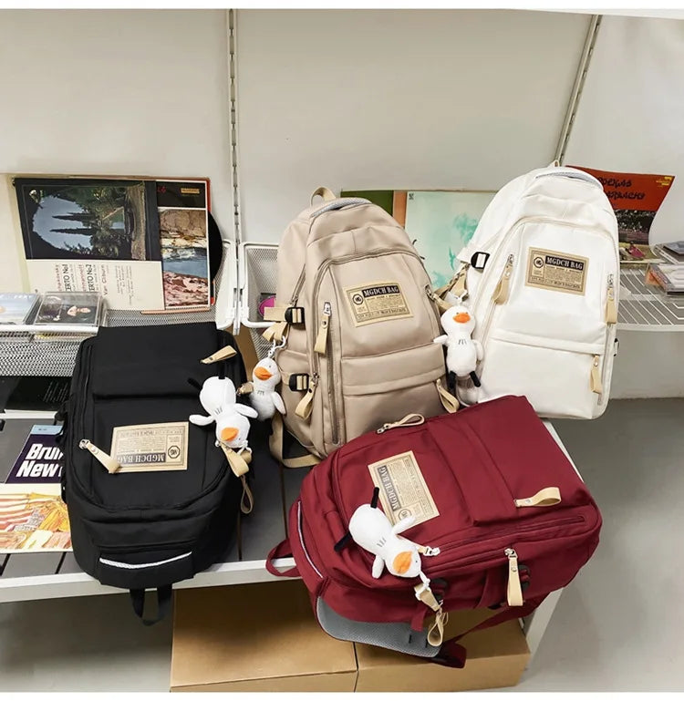 Fashion Big Student School Backpack Rucksack Girls Boys School Bag High Capacity Women Backpack Female Leisure Travel Mochila