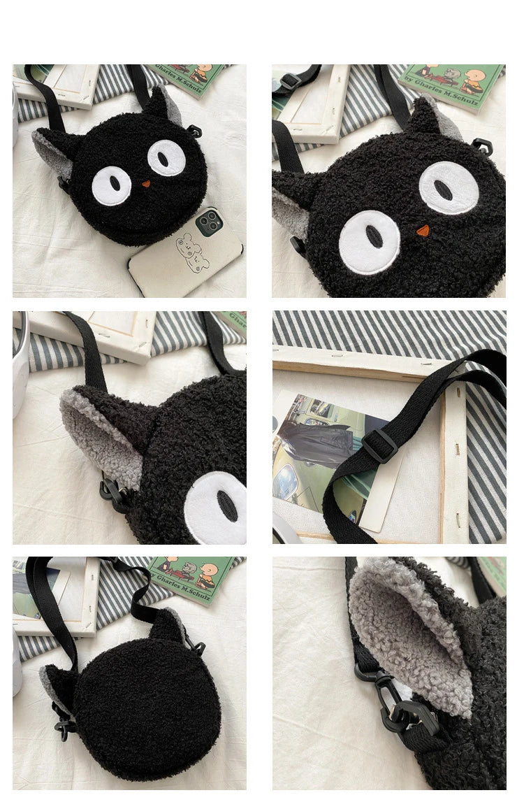 Japanese Style Kawaii Bag Women Cartoon Plush Shoulder Bag for Women New Crossbody Bag Small Phone Purse Bolsa Feminina
