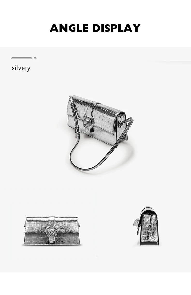 BAFELLI CAT 2026 NEW WOMEN'S BAG LUXURY BRAND FASHION RETRO STYLE DENIM TRENDING SHOULDER CLUTCH FEMALE LEATHER FLAP PURSE