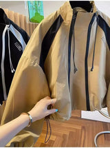 Elegant Stand Collar Zip Jacket for Women