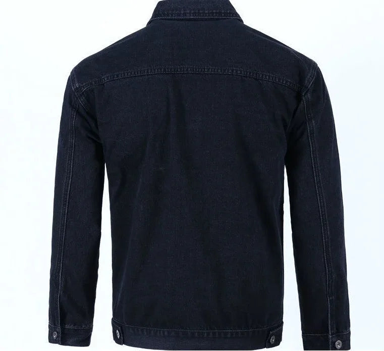 Men's Stylish Blue Denim Jacket – Loose Fit Casual Y2K Jean Coat (USA Made)