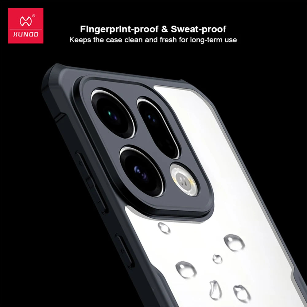 XUNDD Clear Case for OPPO Find X9 & X9 Pro