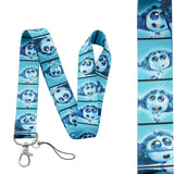 Anime Inside Out 2 Keychain Cartoon Cute Joy Sadness Anger Fear Doll Figure Keyring Schoolbag Lanyards Pendent Christmas Gift