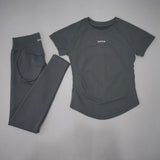Women's Seamless Yoga Set with High-Waist Leggings