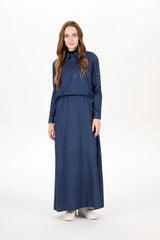 AW25 Denim Two-Piece: Loose Shirt & A-Line Slip Dress