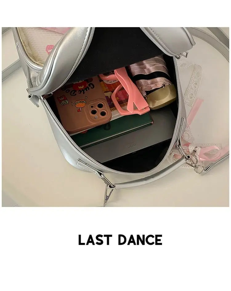 New Women Fashion Casual Backpack Preppy Style One Shoulder Crossbody Handbag Original Niche Design Girl Ulzzang Ita Bag