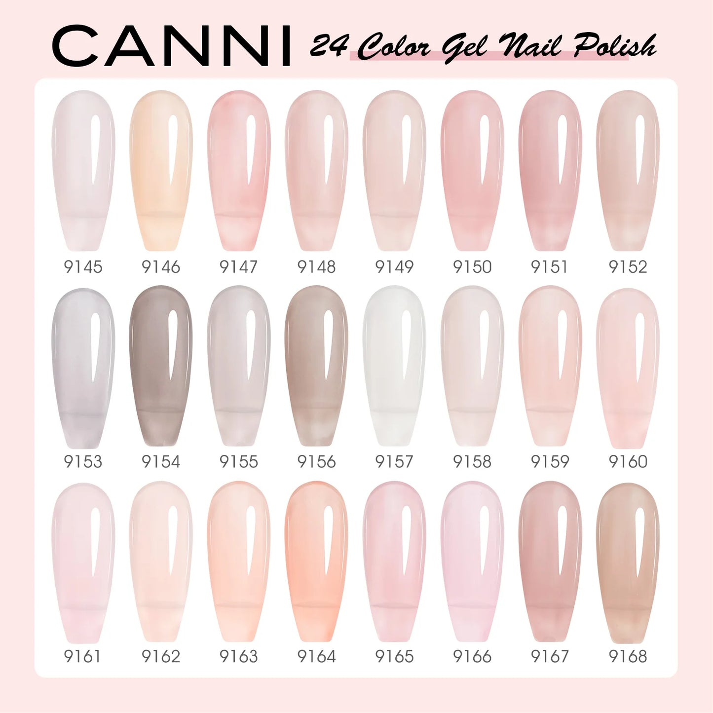 CANNI 30pcs Gel Polish Kit – HEMA & TPO Free CC Collection