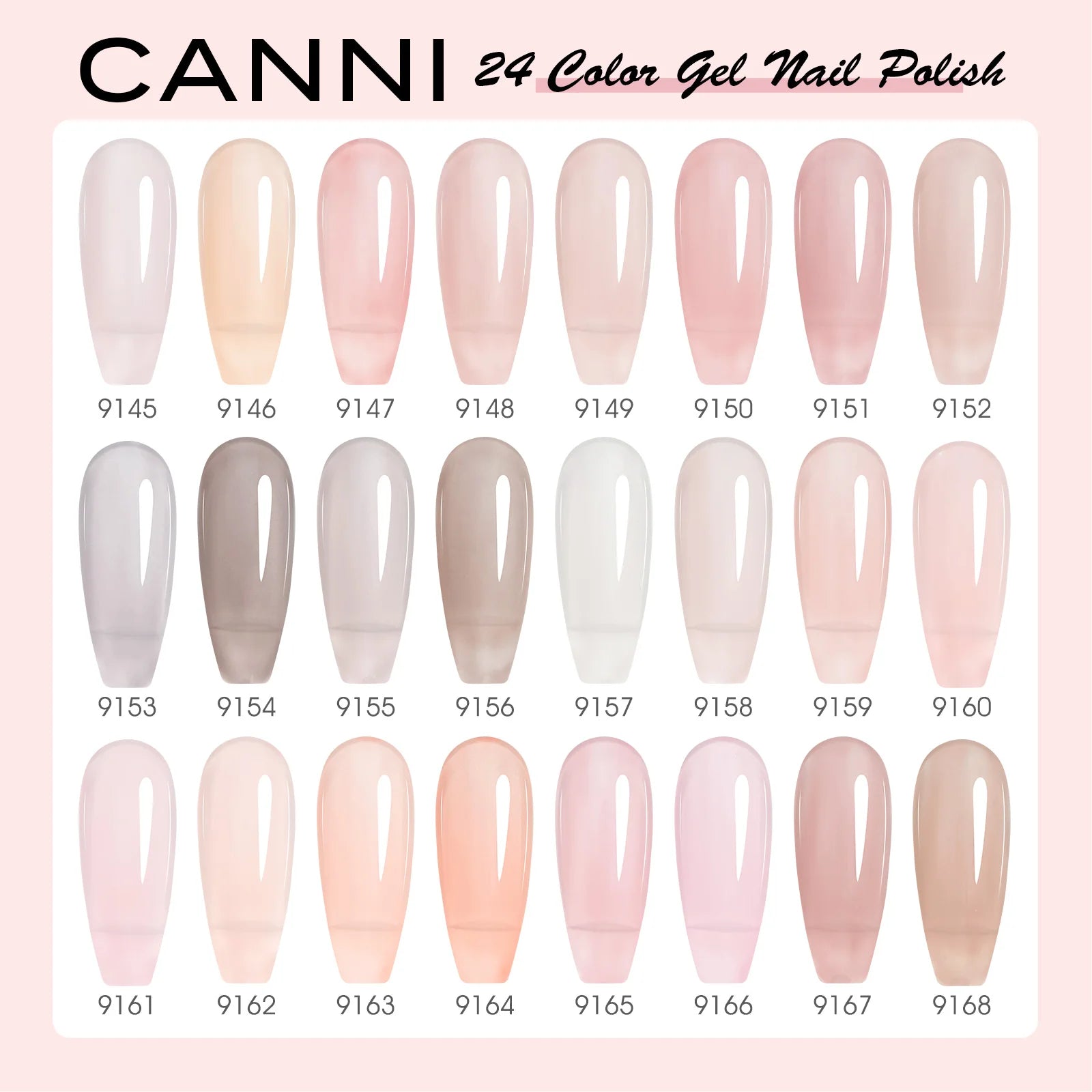 CANNI 30pcs Gel Polish Kit – HEMA & TPO Free CC Collection