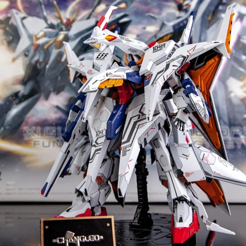 JUJIANG HG RX-105 XI RX-104FF Penelope 1/144 Scale Assembly Model Action Figure Toy for Hobbyists Plastic Model Collection Gift