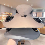 Solar-Powered Cooling Bucket Hat | UPF 50+ Wide Brim