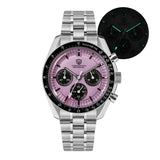 Watchdives WD1863 Quartz Watch VK63 Chronograph Movement Bubble Sapphire Crystal 10Bar Waterproof Luminous 39mm Vintage Watches