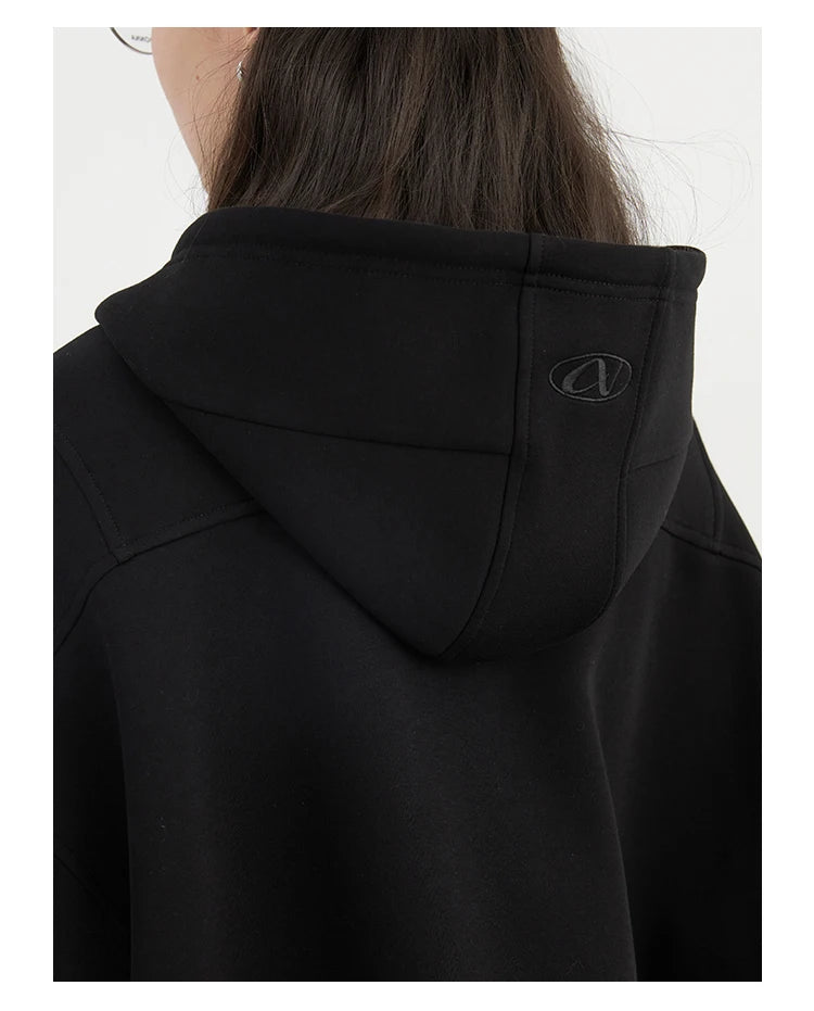 Women’s Relaxed Cotton-Blend Drawstring Hoodie