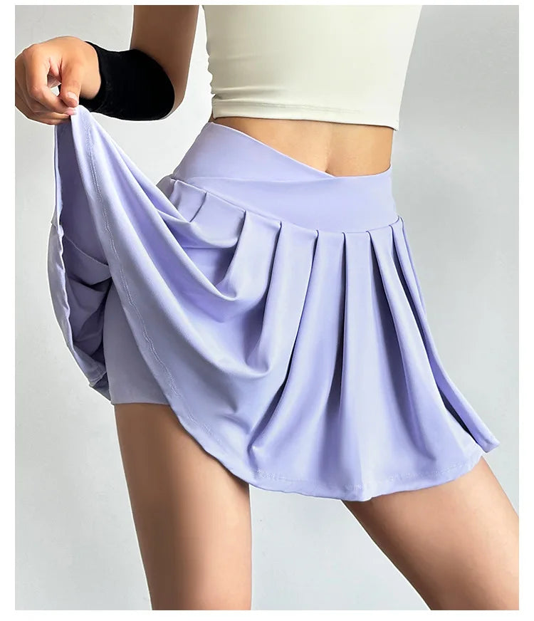 Women’s High-Waist Pleated Active Skort