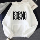 KARMA Vintage-Inspired Fleece Pullover Hoodie