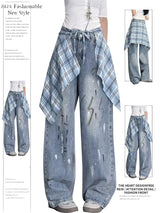 Y2K Baggy Cartoon Embroidery Jeans