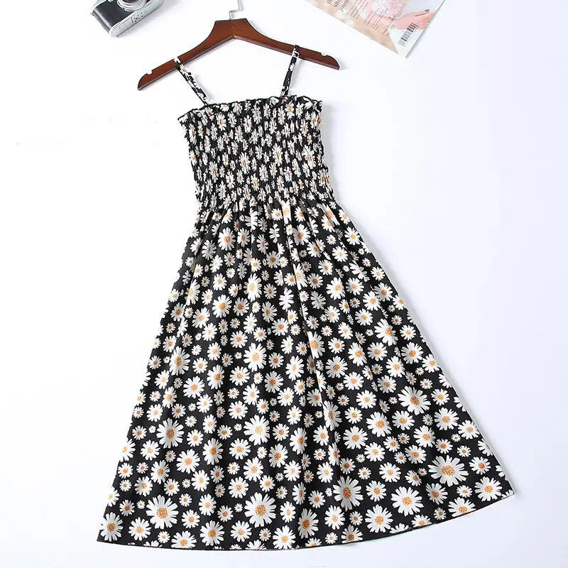 Summer Chiffon Spaghetti Strap Mini Dress