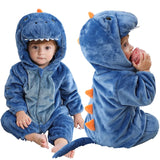 Plush Hooded Baby Winter Romper