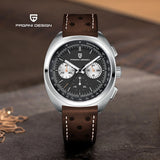 2026 New PAGANI DESIGN Turtle Back Luxury Quartz Watch for Men Fashion Sports Chronograph Men's Watch Luminous Leather strap