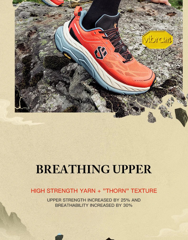 QIAODAN ShanShen 2.0 Carbon Plate Trail Running Shoes for Men 2025 Outdoor Hiking Shock-absorbing Non-slip Sneaker QDB023244277
