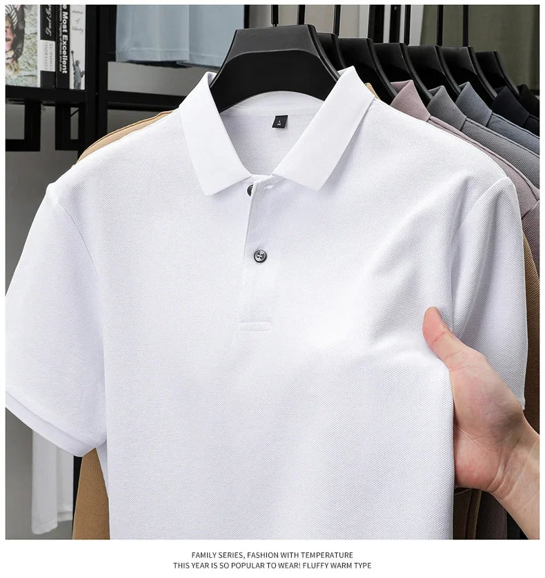Men's Premium Cotton Polo Shirt – 19 Colors