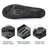 Santic Cycling Shoes Men's Mountain Carbon Fiber Lock Shoes Bicycle Riding Equipment Grade 14 Lightweight TMS24050